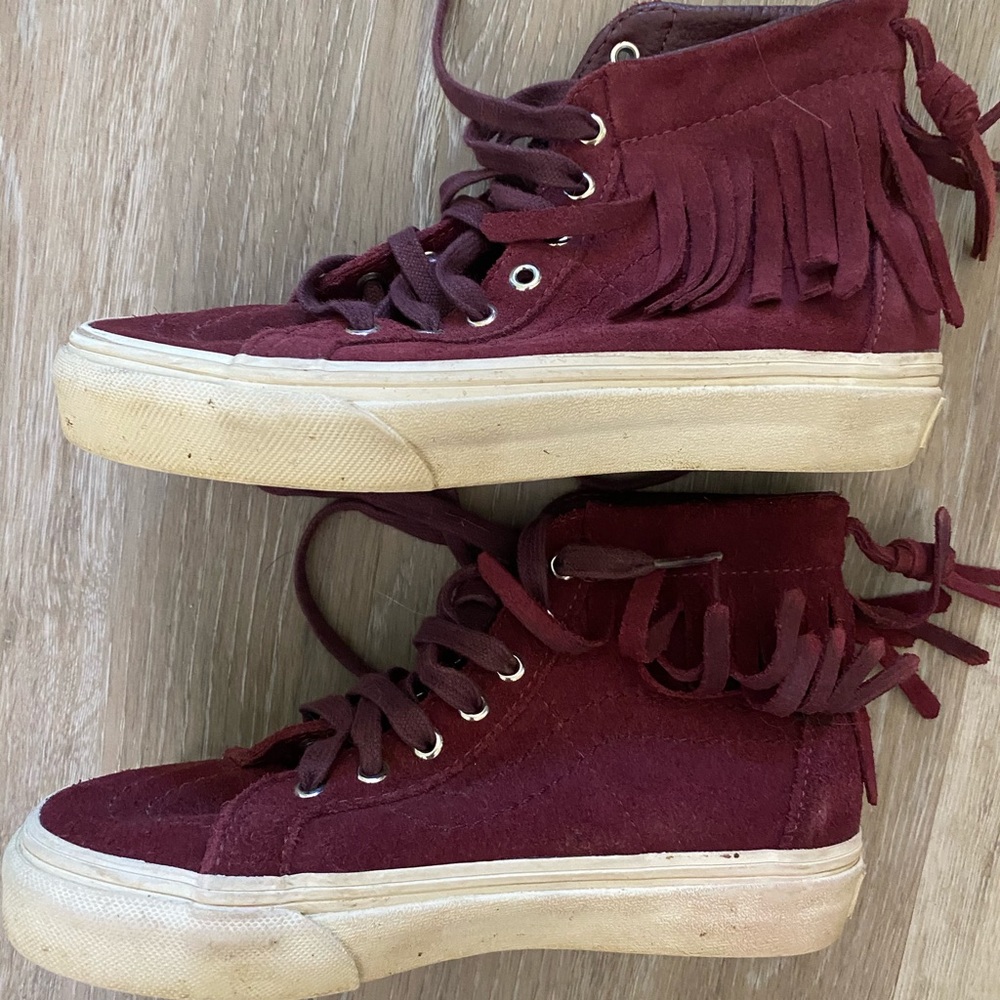 Girls Fringe Vans size 1.5